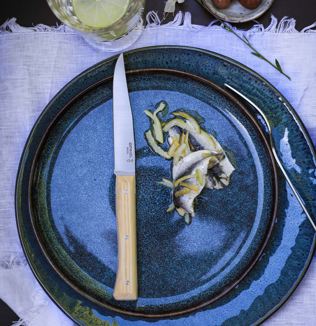 Cuchillos Opinel de mesa Fresno - 4 unidades