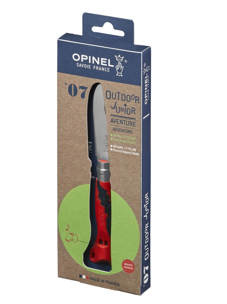 Cuchillo Opinel N°7 Outdoor niños rojo