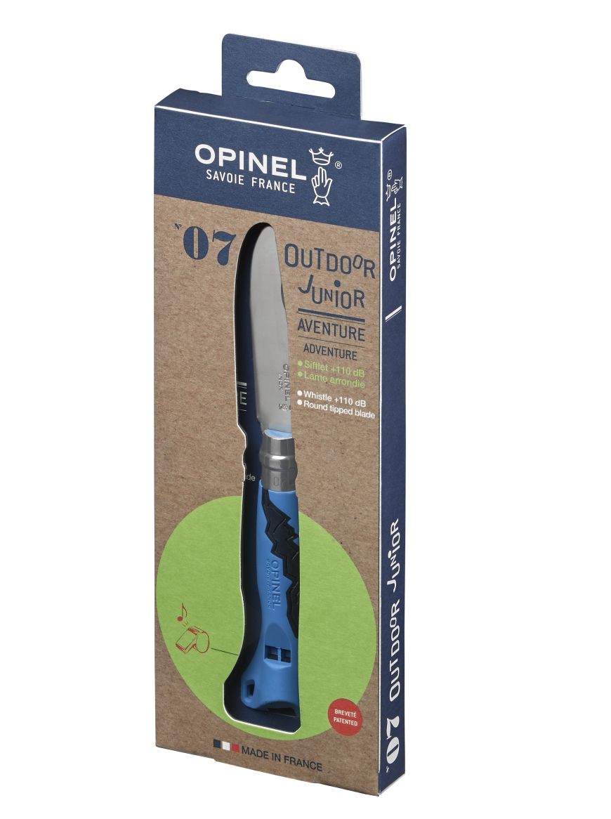 Cuchillo Opinel N°7 outdoor niños azul