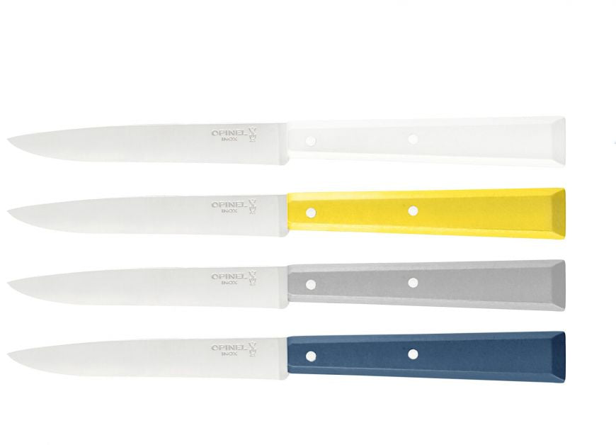 Cuchillos Opinel N°125 Mesa celeste - 4 unidades