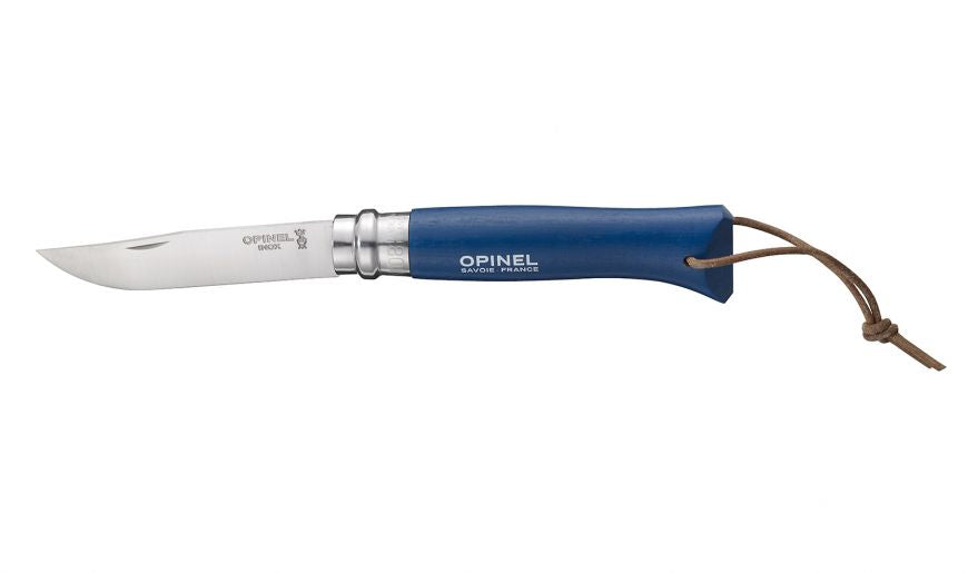 Cuchillo Opinel N°8 Trekking azul con funda