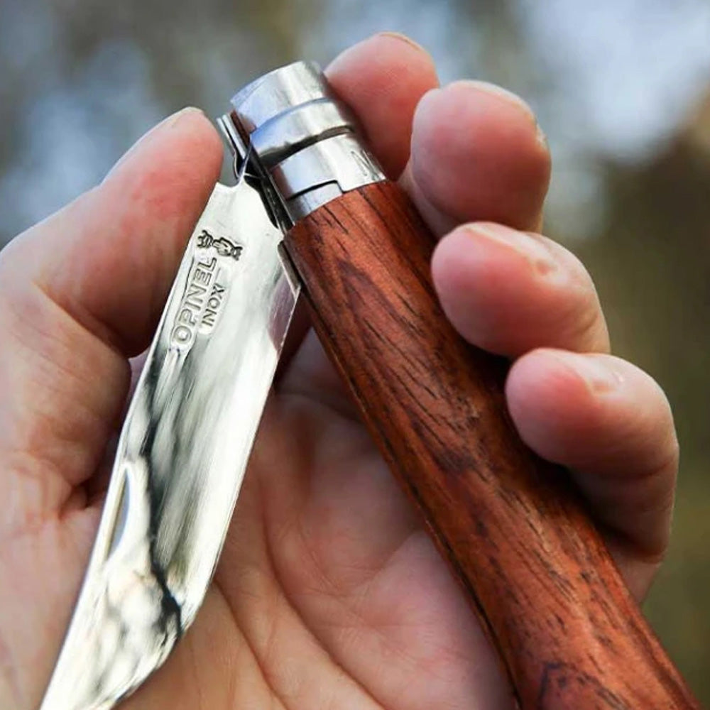 Cuchillo Opinel N°6 mango palo rojo