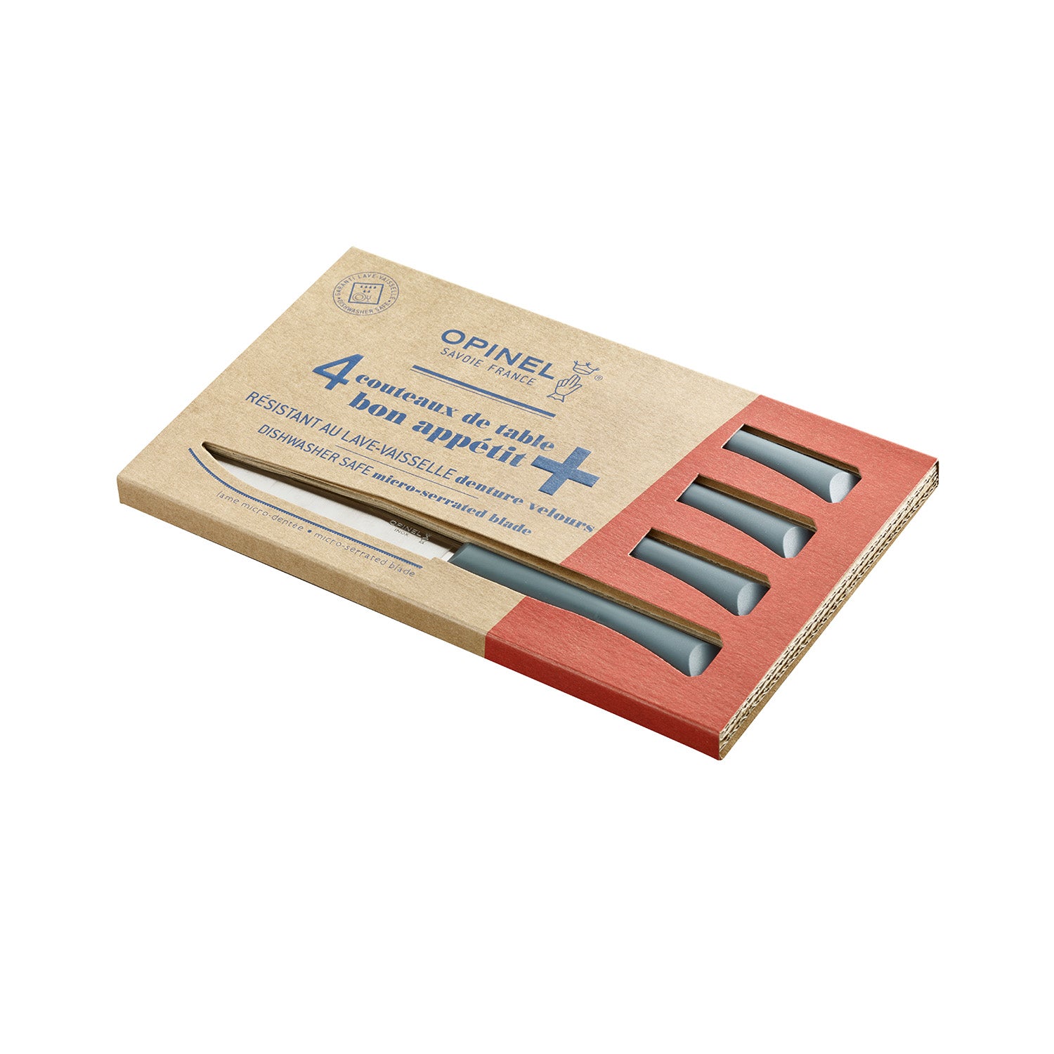 Set x4 Bon Appétit Plus Opinel Antracita