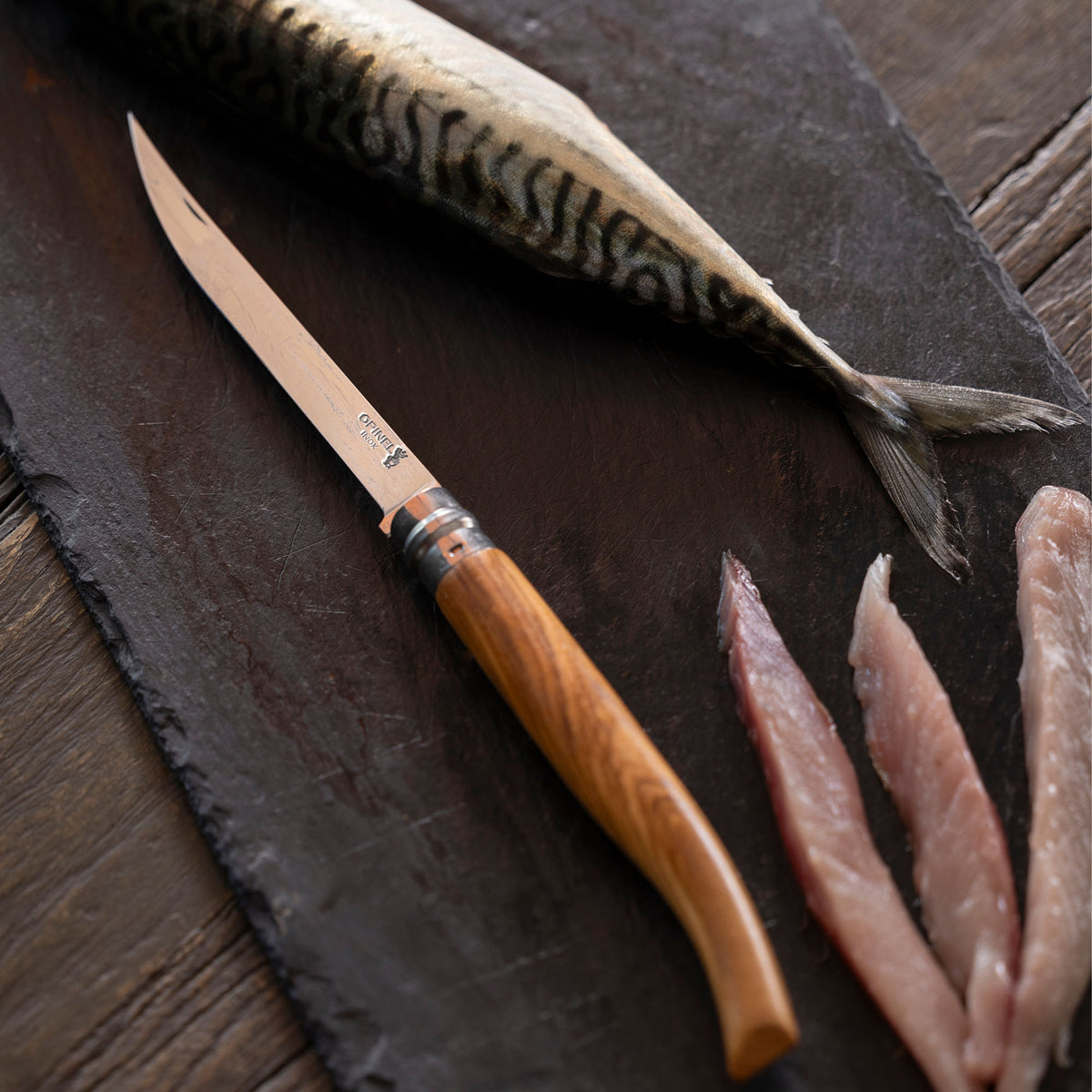 CUCHILLO OPINEL N°12 SLIM MANGO DE OLIVO