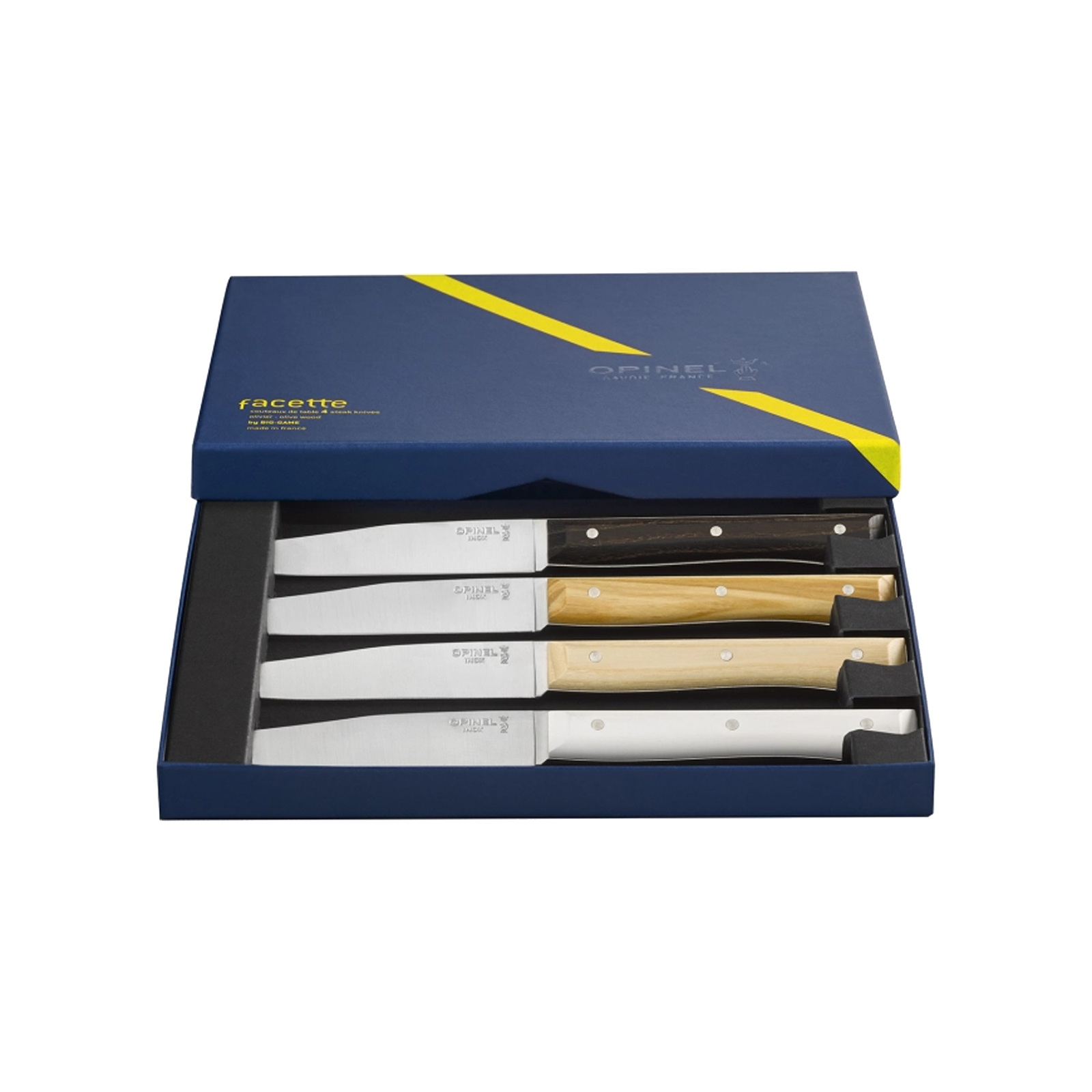 Caja de 4 Cuchillos Opinel de Mesa