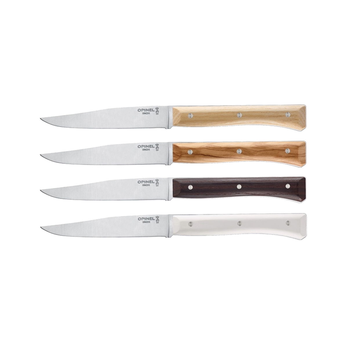 Caja de 4 Cuchillos Opinel de Mesa