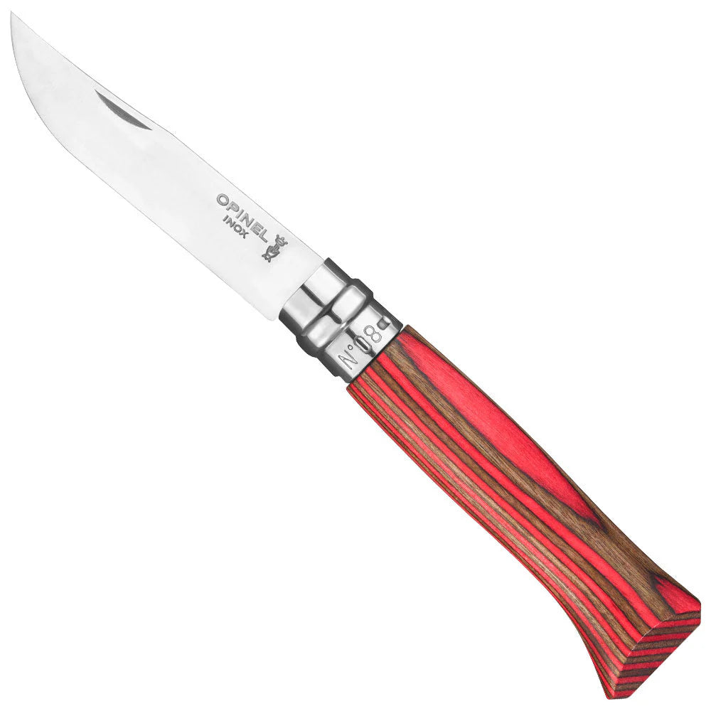 Cuchillo Opinel N°8 abedul rojo