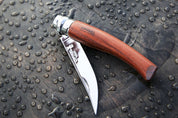 Cuchillo Opinel N°10 Slim mango de palo rojo