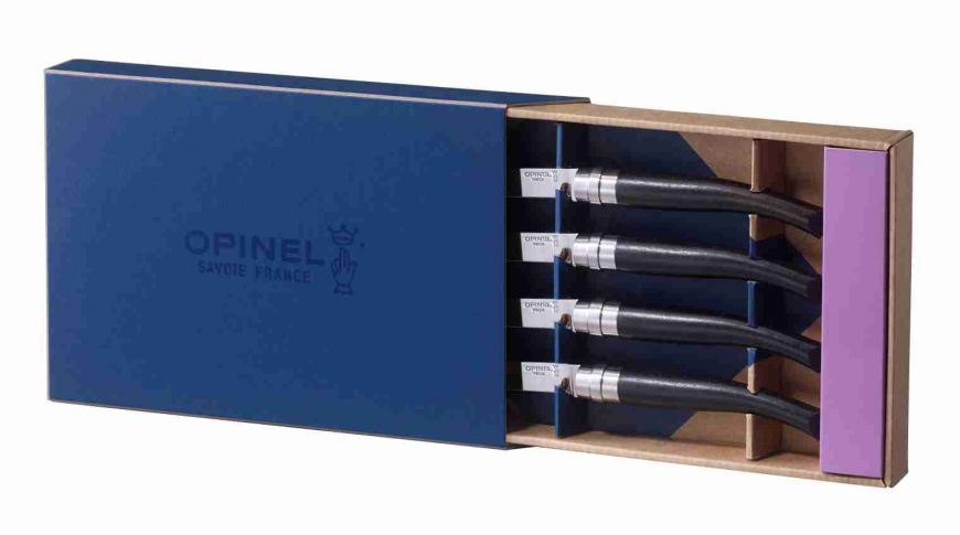 Cuchillos Opinel Table Chic ebano