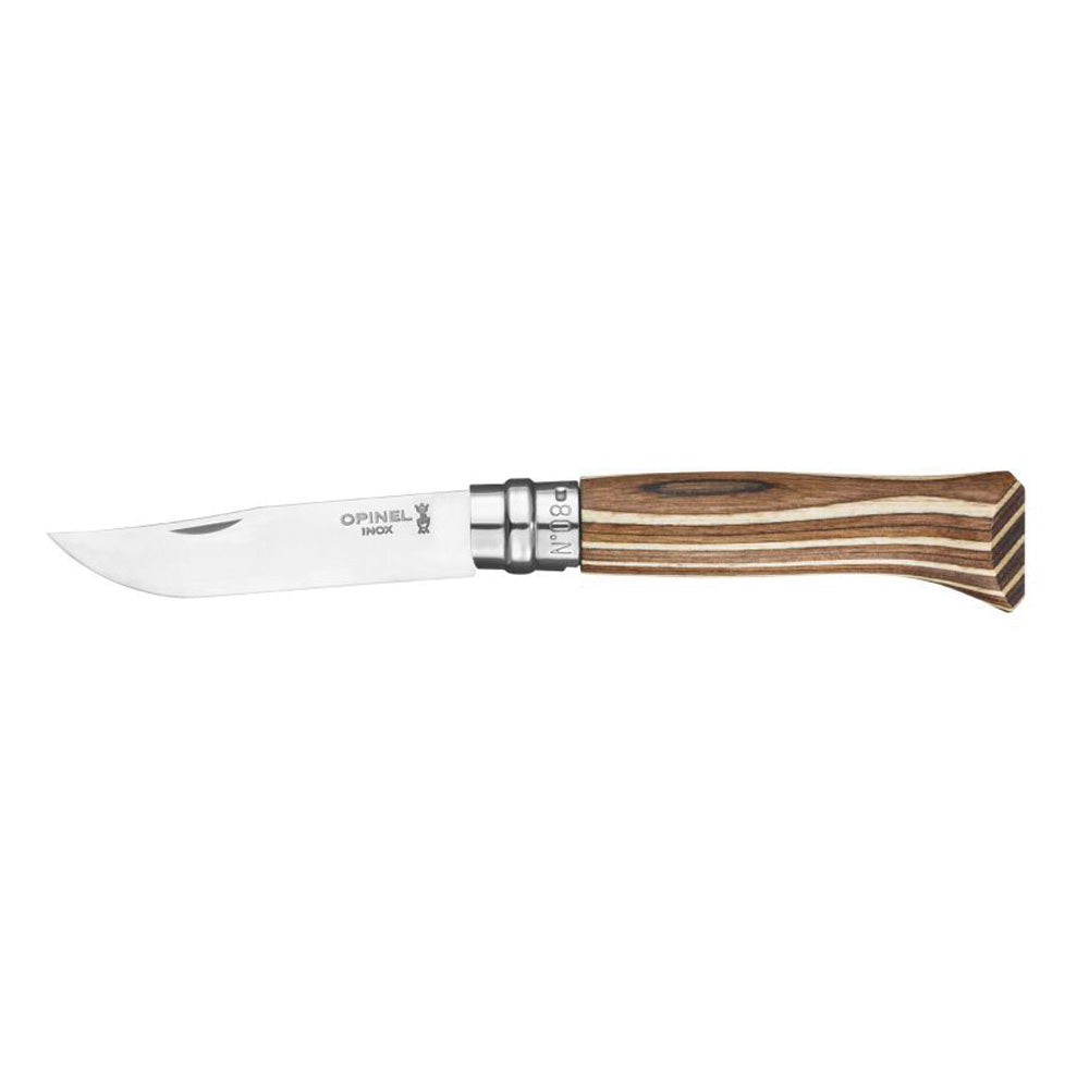 Cuchillo Opinel N°8 abedul café