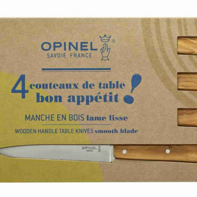 Cuchillos Opinel N°125 Mesa Olivo - 4 unidades