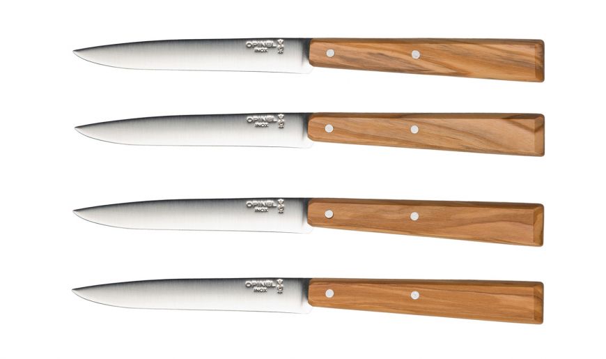 Cuchillos Opinel N°125 Mesa Olivo - 4 unidades