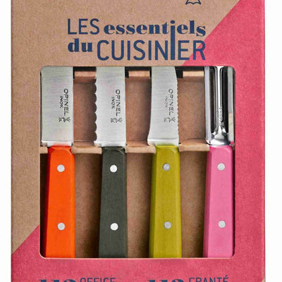 Cuchillos Opinel N°112 Los esenciales - 4 unidades