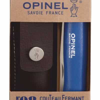 Cuchillo Opinel N°8 Trekking azul con funda