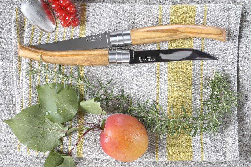Cuchillos Opinel Table Chic Olivo