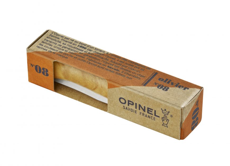 Cuchillo Opinel N°8 mango de olivo