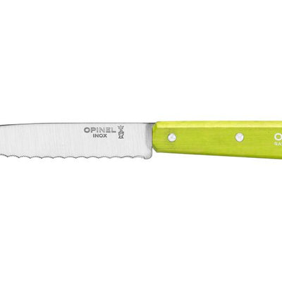 Cuchillo Opinel N°113 dentado verde limon