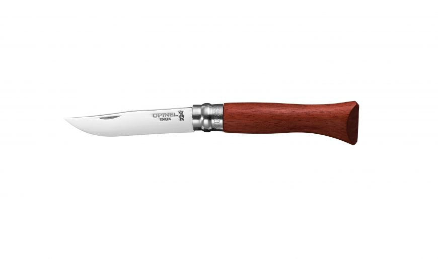 Cuchillo Opinel N°6 mango palo rojo