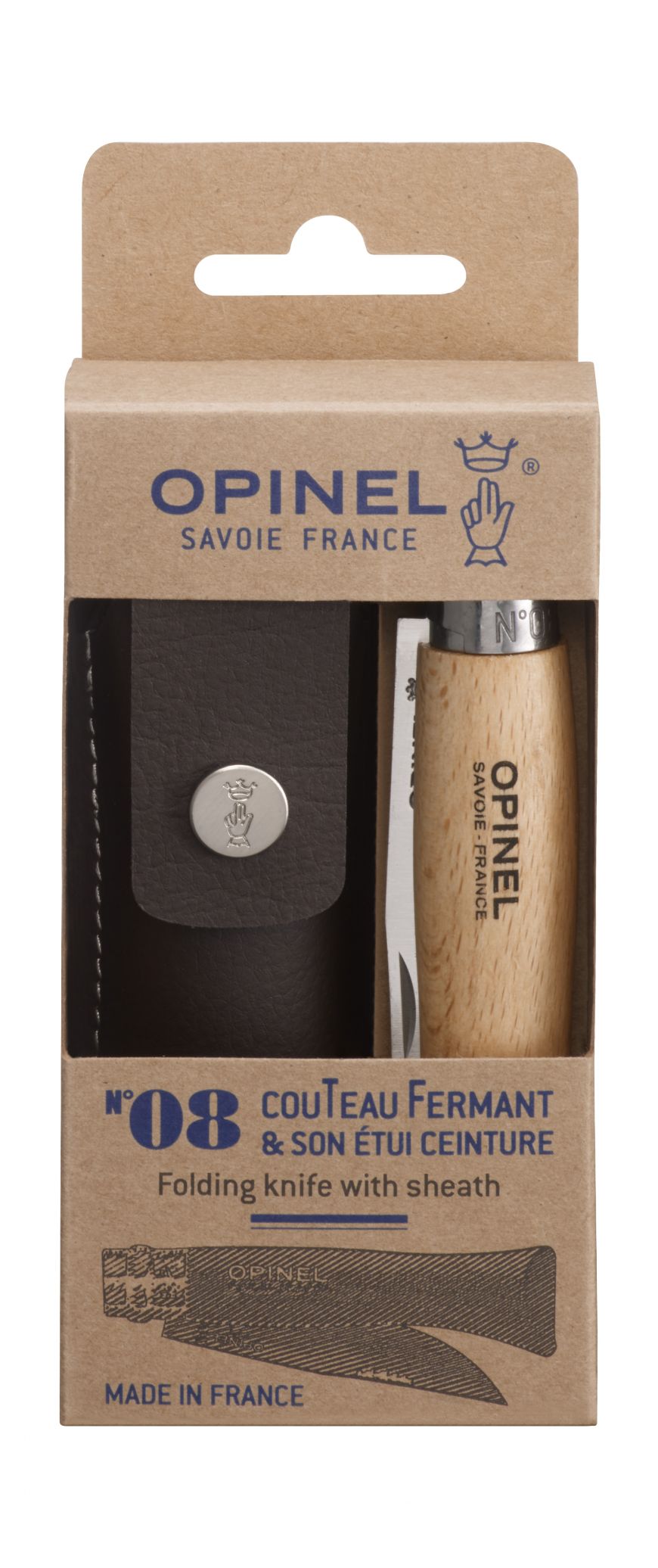 Cuchillo Opinel N°8 con funda