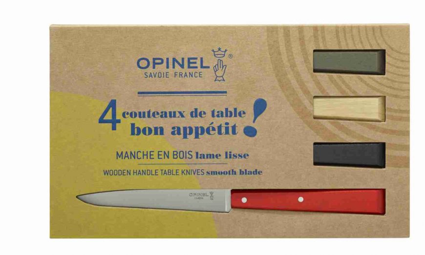 Cuchillos Opinel N°125 Mesa Loft - 4 unidades