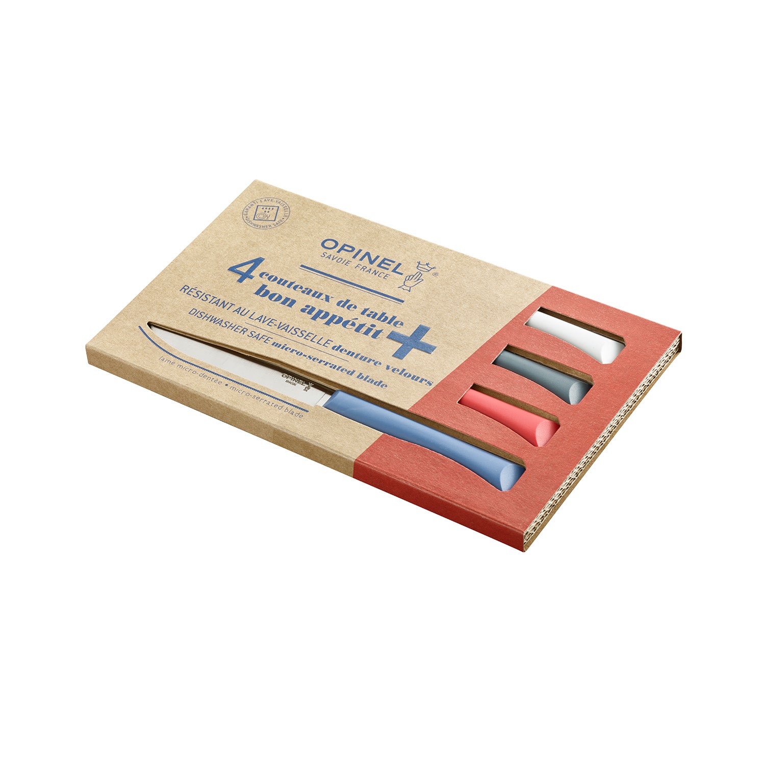 Set x4 Bon Appétit Plus Opinel Primo (Mix colores)