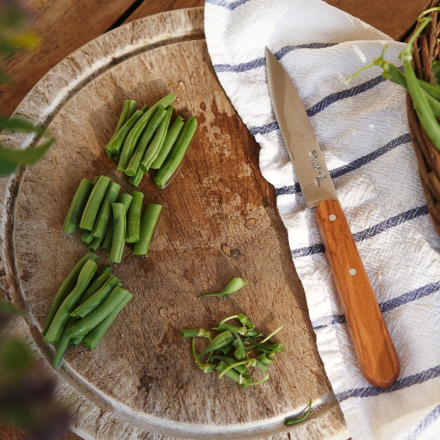 Set cocina Opinel esenciales madera olivo