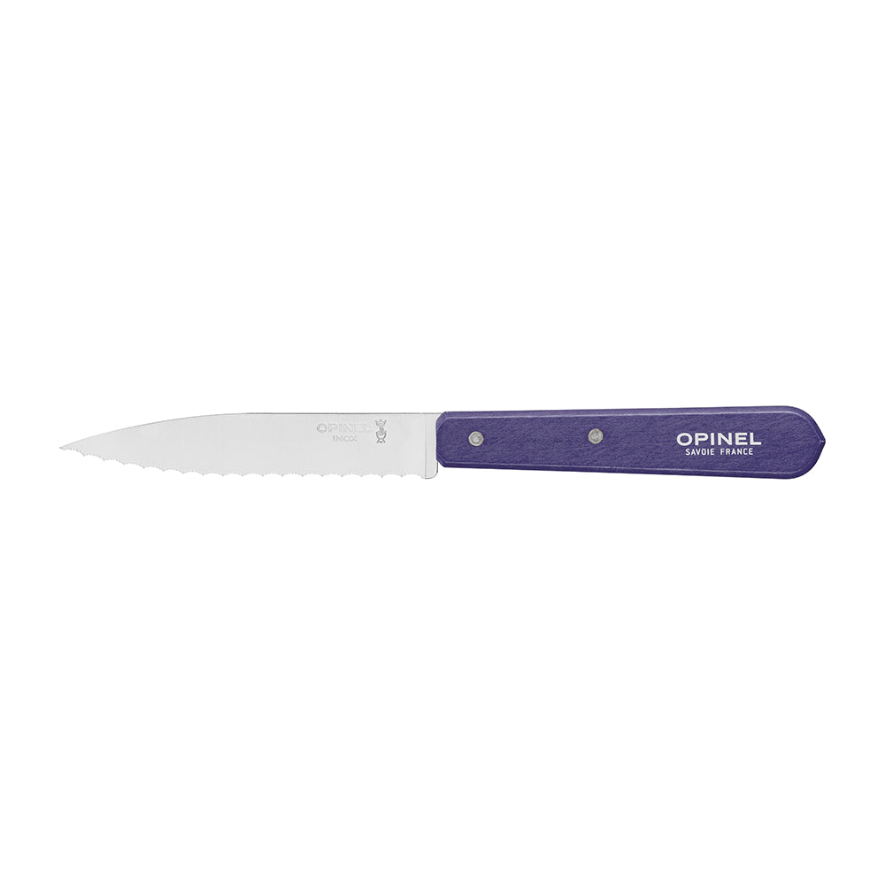 Cuchillo dentado N°113 Opinel Violeta