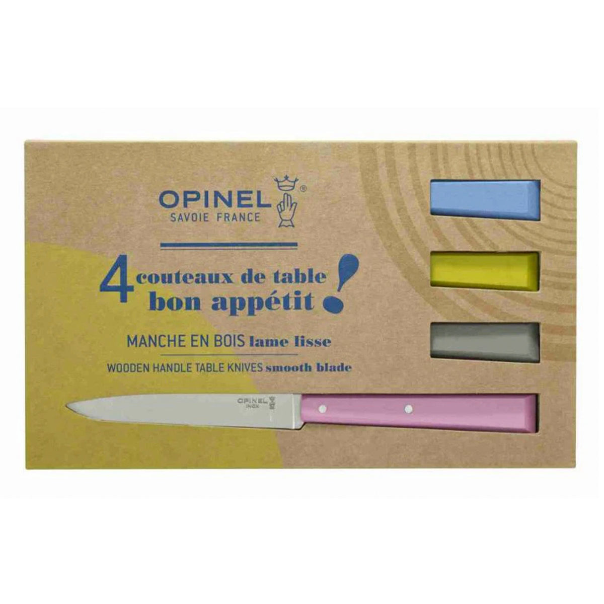 Cuchillos Opinel N°125 Mesa countryside - 4 unidades