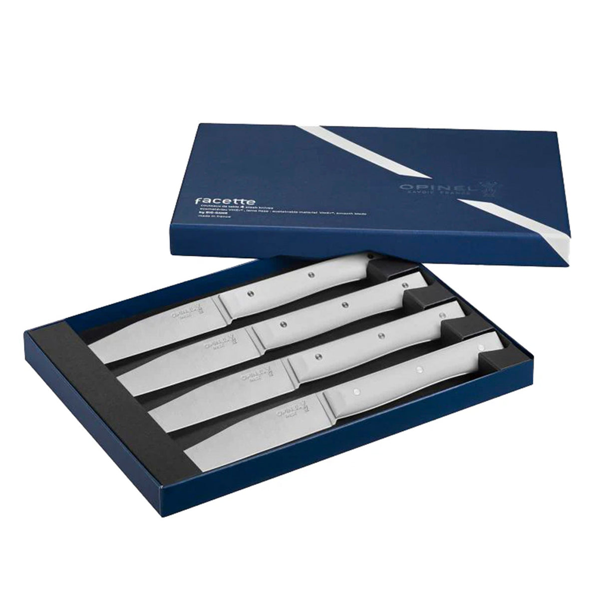 Cuchillos Opinel de mesa Blanco - 4 unidades