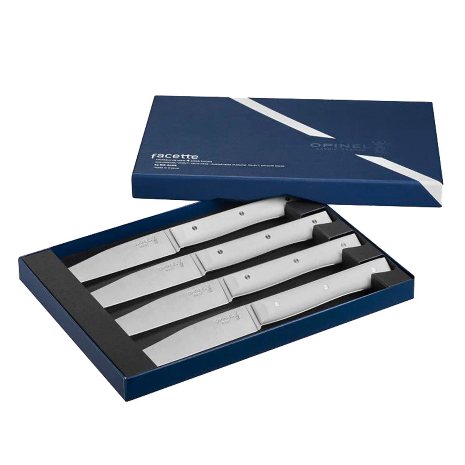 Cuchillos Opinel de mesa Blanco - 4 unidades