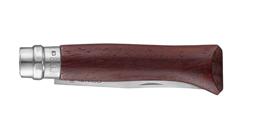 Cuchillo Opinel N°8 mango de palo rojo