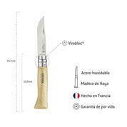 Cuchillo  N°8 de acero inoxidable