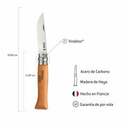 Cuchillo Opinel N°9 acero carbono