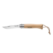 Cuchillo Opinel N°8 con lazo de cuero