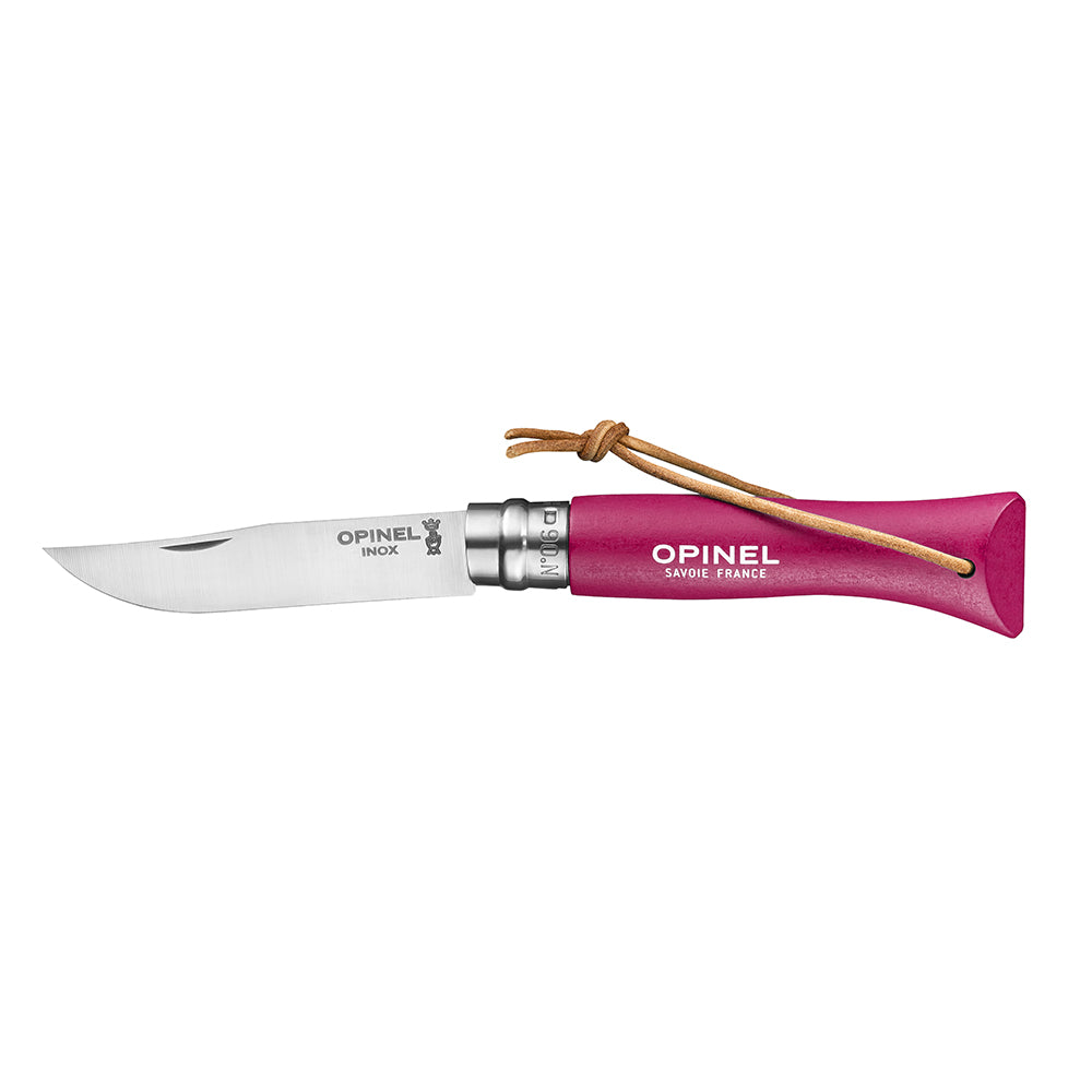 Cuchillo Opinel N°6 Trekking rosado
