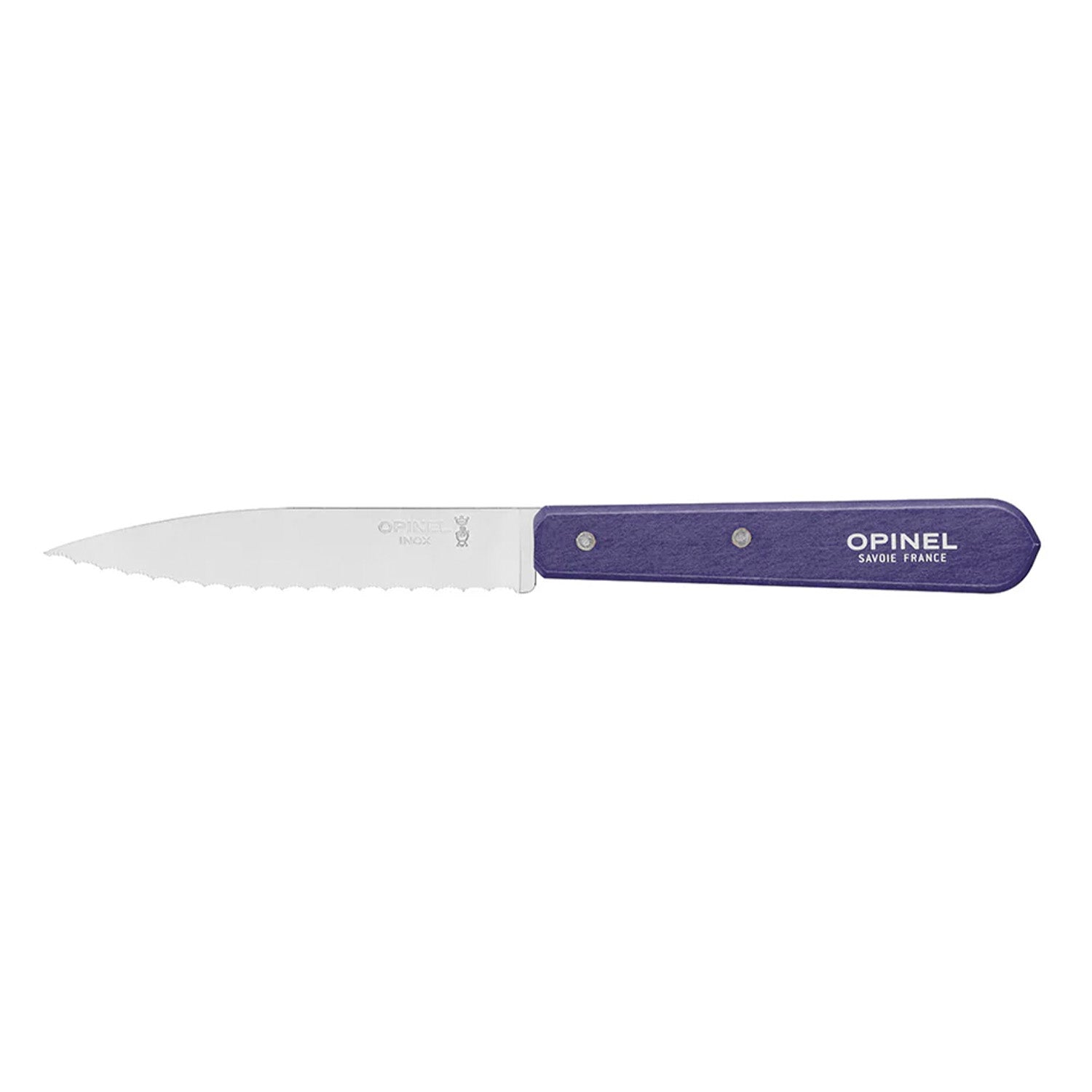 Cuchillo dentado N°113 Opinel Violeta
