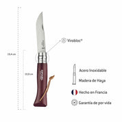 Cuchillo Opinel N°8 Trekking vino