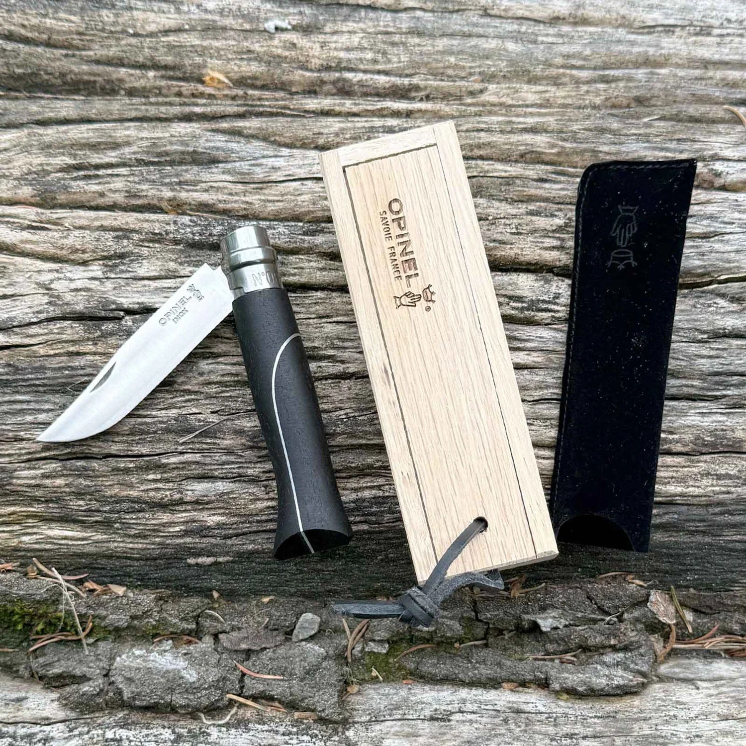 Cuchillo Opinel N°8 ebano negro