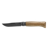 Cuchillo Opinel N°8 hoja negra y mango de roble