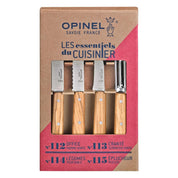 Set cocina Opinel esenciales madera olivo