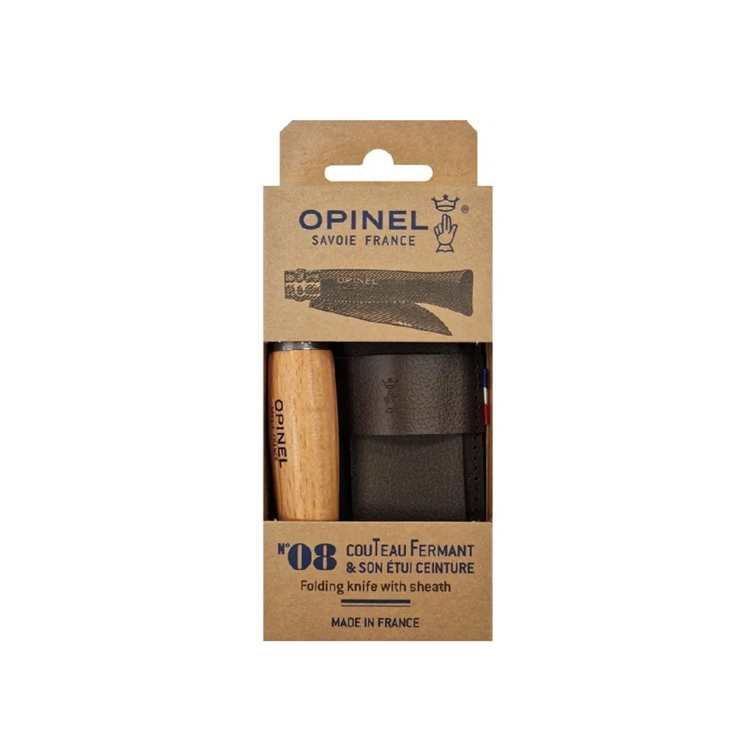 Cuchillo Opinel N°8 con funda