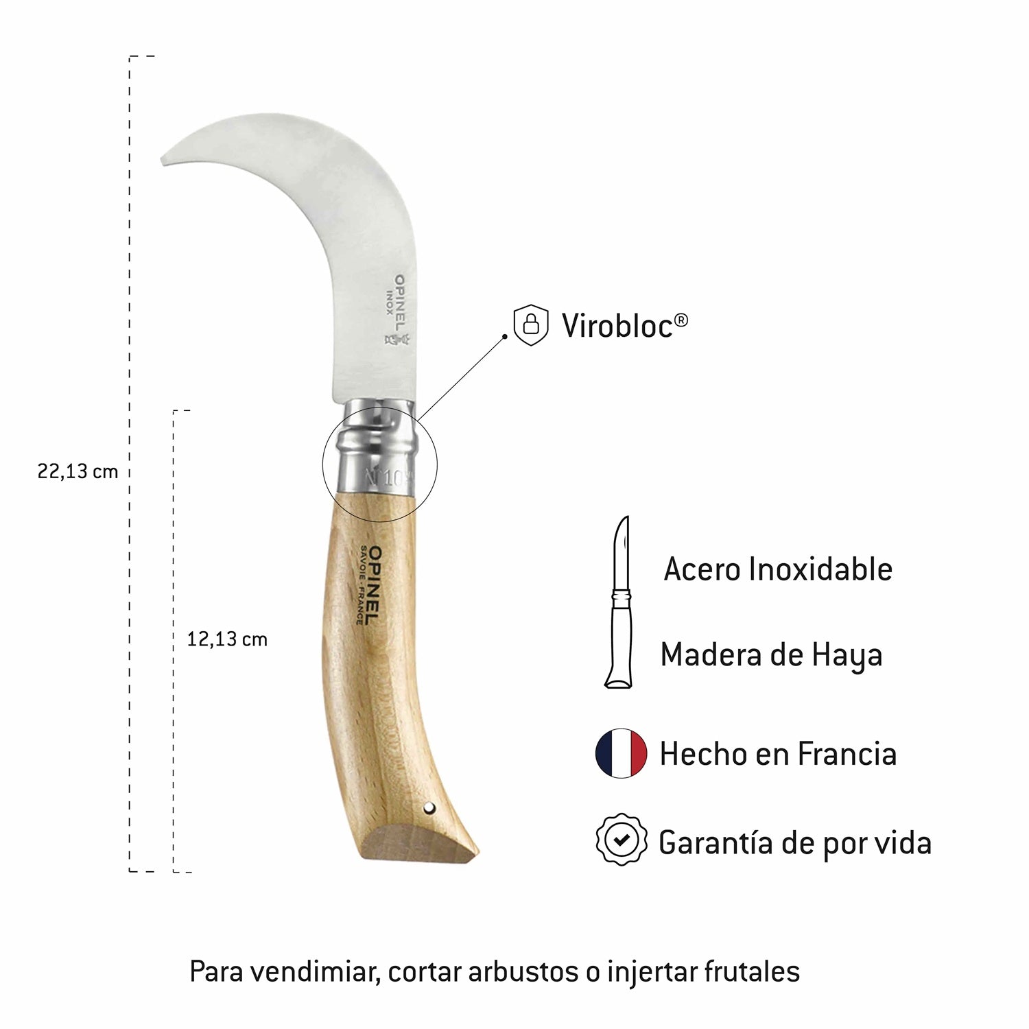 Cuchillo N°10 para podar