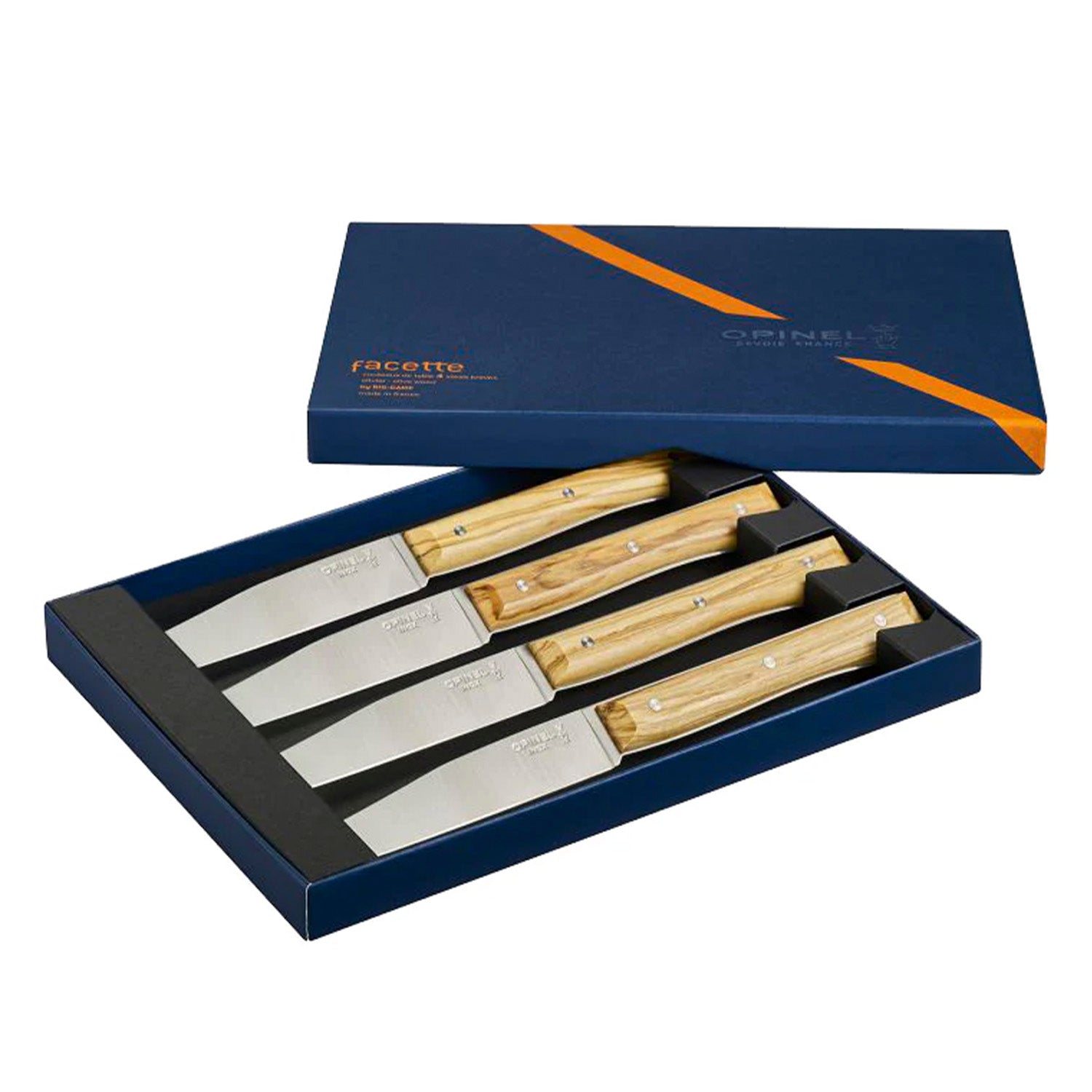 Cuchillos Opinel de mesa Olivo - 4 unidades