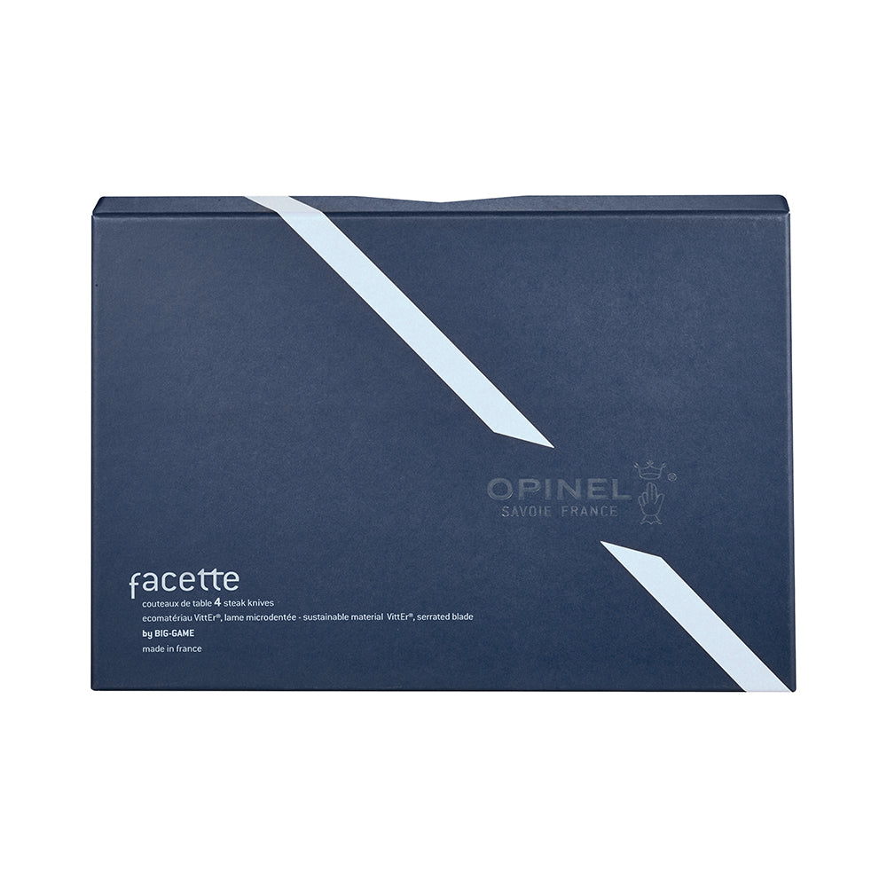 Set Facette x4 microdentado Opinel Pizarra