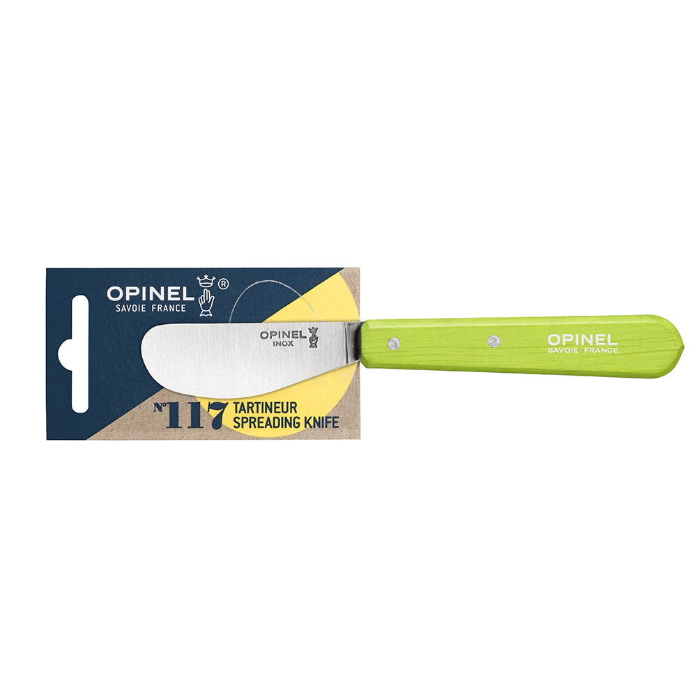 Cuchillo Opinel N°117 mantequilla verde limon