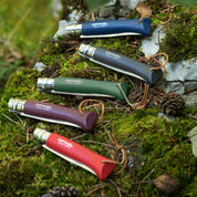 Cuchillo Opinel N°8 Trekking rojo con funda