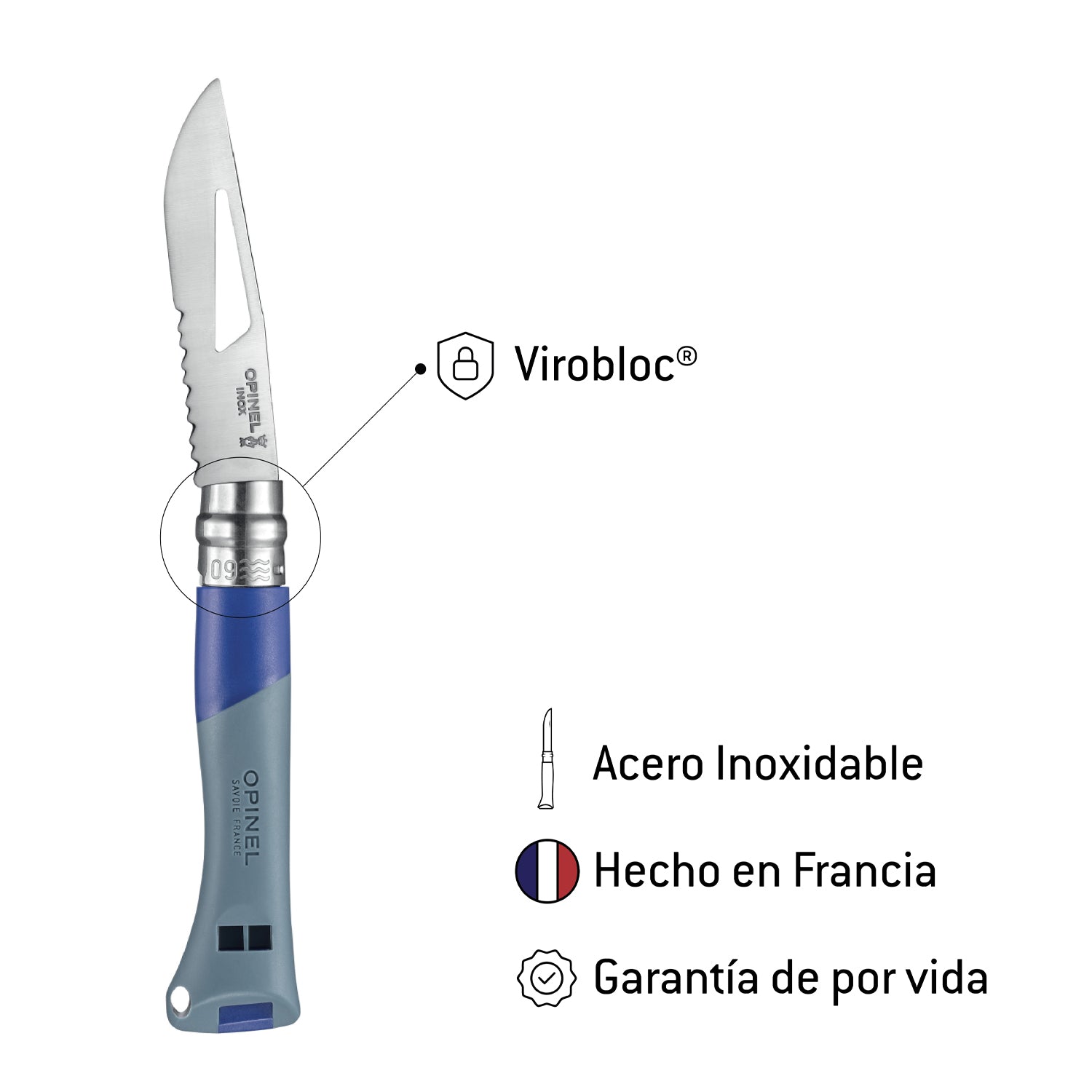 Cuchillo N°09 Ocean azul