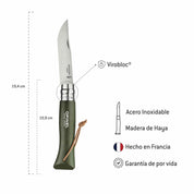 Cuchillo Opinel N°8 Trekking verde oscuro