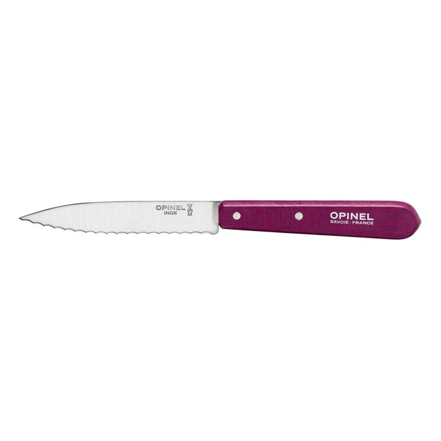 Cuchillo Opinel N°113 dentado morado