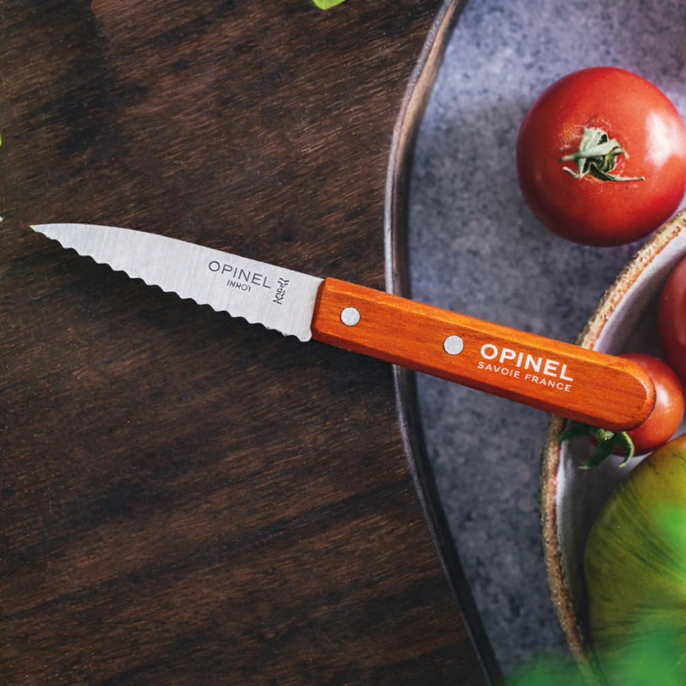 Cuchillo Opinel N°113 dentado naranjo